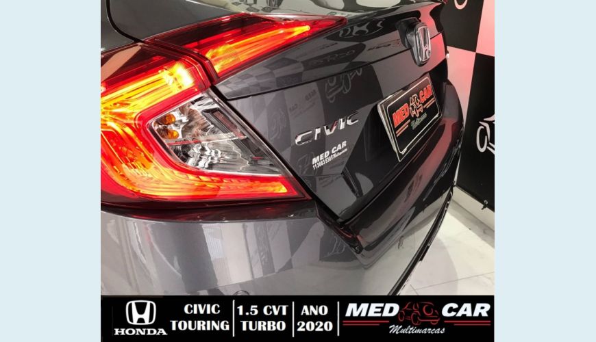 HONDA CIVIC 1.5 16V TURBO TOURING 4P CVT - CINZA - 2020 Foto 10 (Grande)