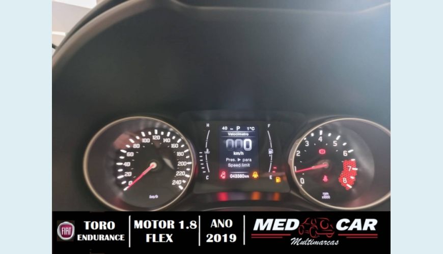 FIAT TORO 1.8 16V EVO FLEX ENDURANCE AT6 - VERMELHO - 2019 Foto 10 (Grande)
