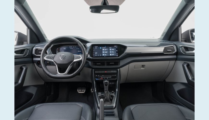 VOLKSWAGEN T-CROSS 1.4 250 TSI TOTAL FLEX HIGHLINE AUT. - CINZA - 2023 Foto 10 (Grande)