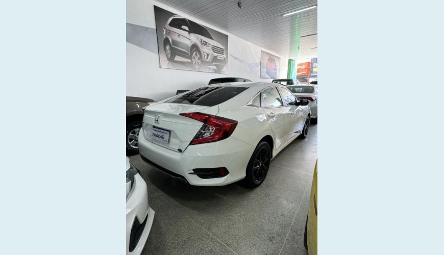 HONDA CIVIC 2.0 16V FLEXONE LX 4P CVT - BRANCO - 2021 Foto 10 (Grande)