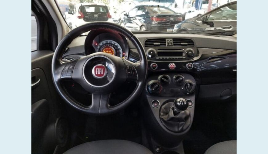 FIAT 500 1.4 CULT 8V FLEX 2P MANUAL - PRETO - 2013 Foto 10 (Grande)