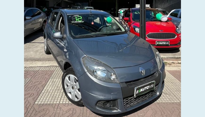 RENAULT SANDERO EXPRESSION HI-FLEX 1.6 8V 5P - CINZA - 2012 Foto 10 (Grande)