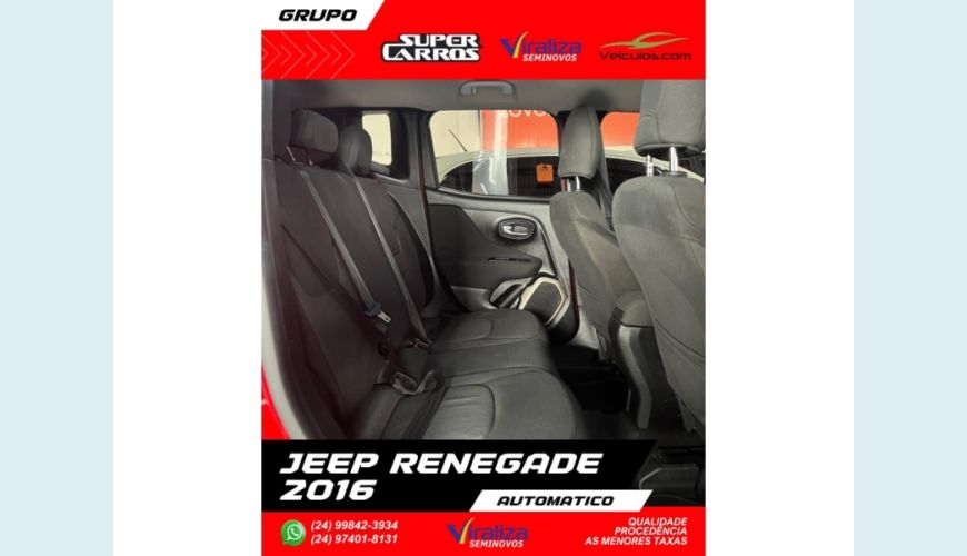 JEEP RENEGADE - VERMELHO - 2016 Foto 10 (Grande)
