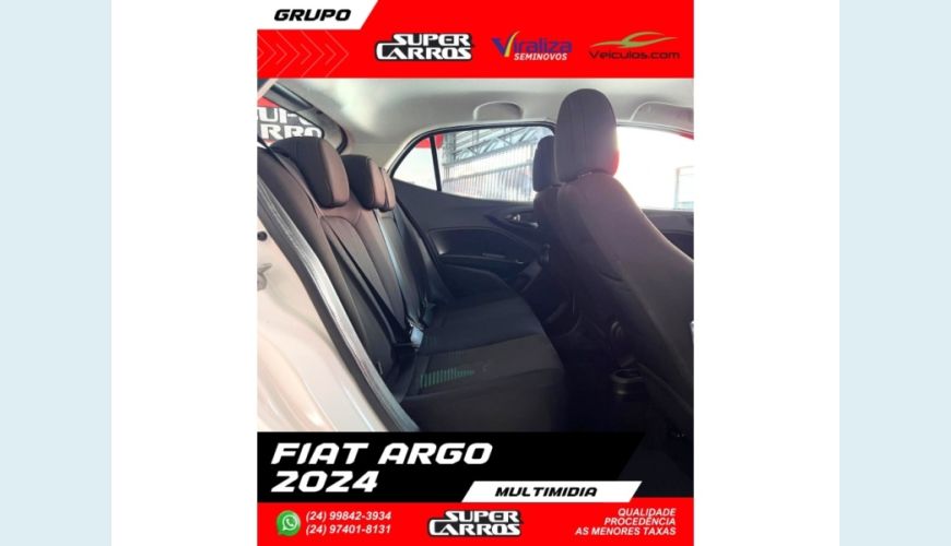 FIAT ARGO - BRANCO - 2024 Foto 10 (Grande)