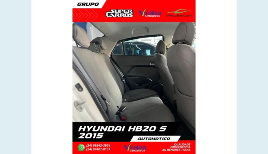 HYUNDAI HB 20S - BRANCO - 2015 Foto 10 (Grande)