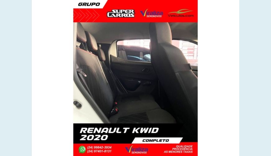 RENAULT KWID - BRANCO - 2020 Foto 10 (Grande)