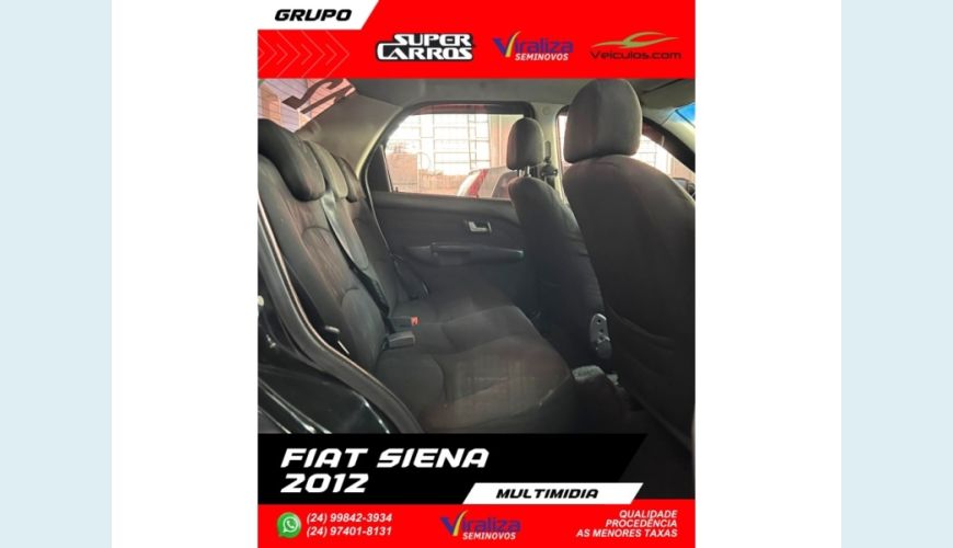 FIAT SIENA - PRETO - 2012 Foto 10 (Grande)