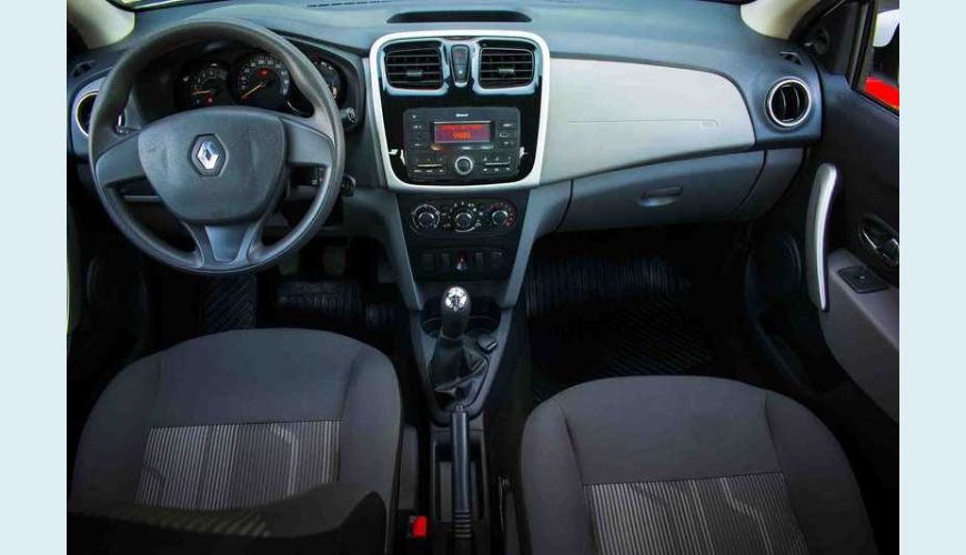 RENAULT LOGAN AUTHENTIQUE 1.0 12V SCE FLEX - BRANCO - 2018 Foto 10 (Grande)