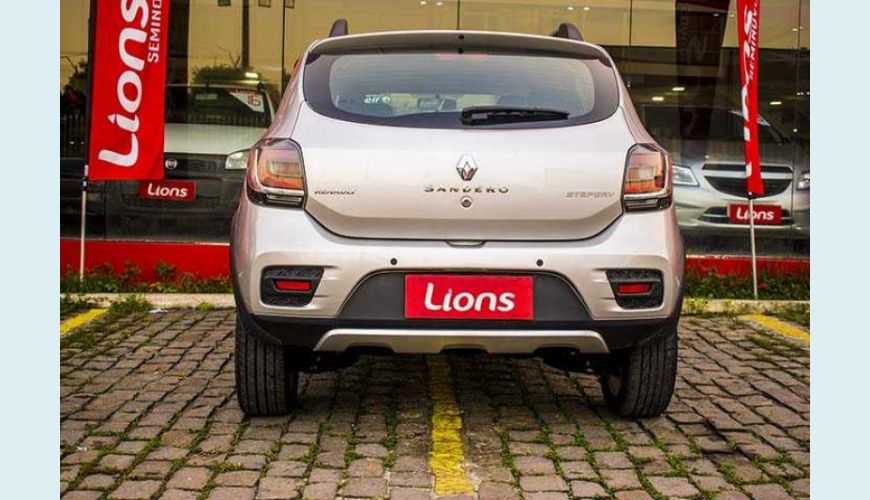 RENAULT SANDERO STEPWAY 1.6 8V FLEX - PRATA - 2017 Foto 10 (Grande)