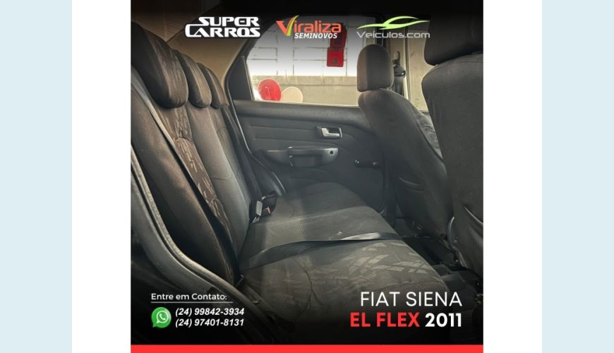 FIAT SIENA - PRETO - 2011 Foto 10 (Grande)