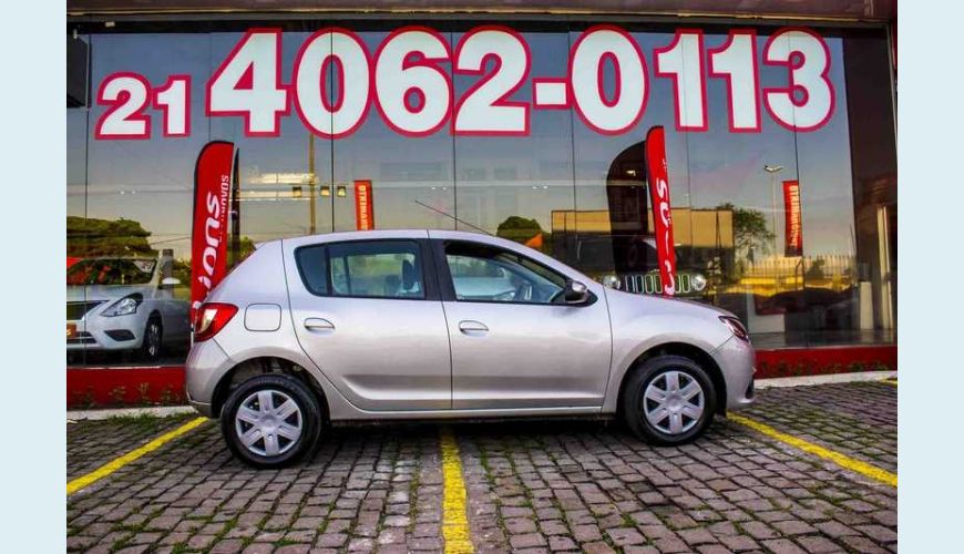 RENAULT SANDERO EXPRESSION 1.6 8V FLEX - PRATA - 2017 Foto 10 (Grande)