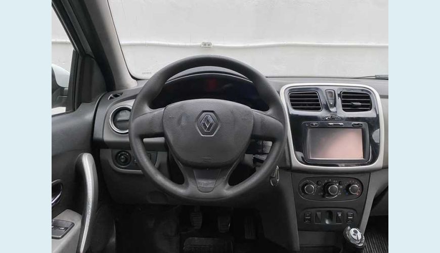 RENAULT LOGAN EXPRESSION 1.0 12V SCE (FLEX) - BRANCO - 2018 Foto 10 (Grande)