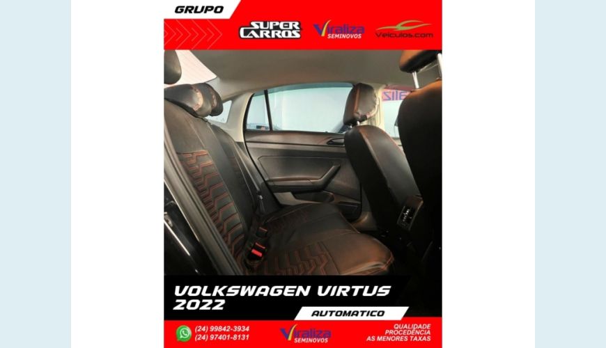 VOLKSWAGEN VIRTUS - PRETO - 2022 Foto 10 (Grande)
