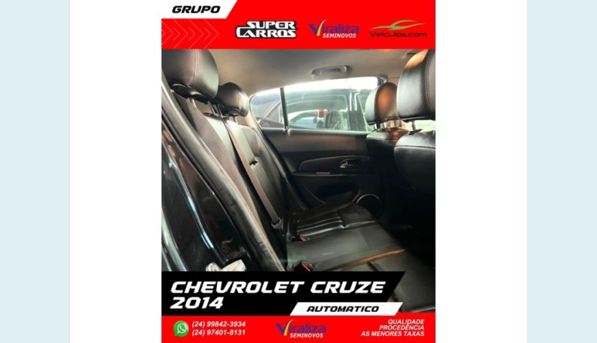 CHEVROLET CRUZE - PRETO - 2014 Foto 10 (Grande)