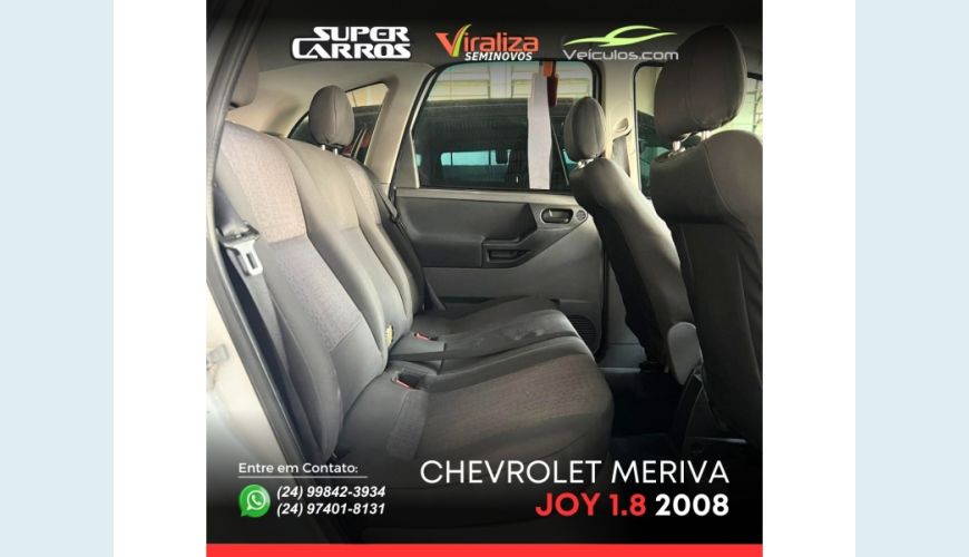 CHEVROLET MERIVA FLEX MANUAL 4P - BRANCO - 2008 Foto 10 (Grande)