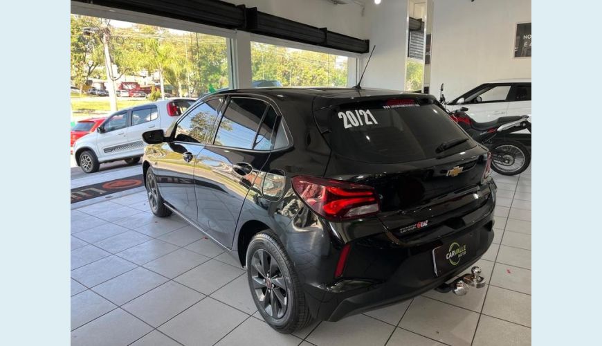 CHEVROLET ONIX LT2 1.0 TURBO FLEX MANUAL 4P - PRETO - 2021 Foto 10 (Grande)