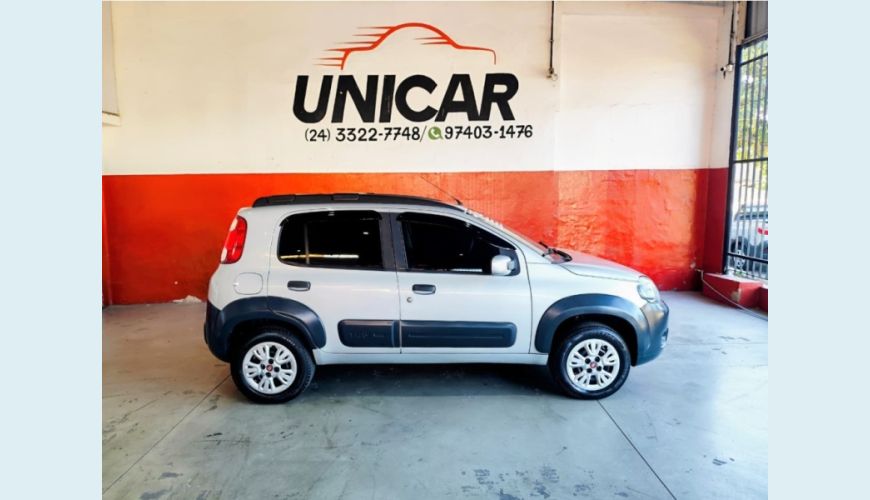 FIAT UNO FLEX MANUAL 4P - PRATA - 2014 Foto 10 (Grande)