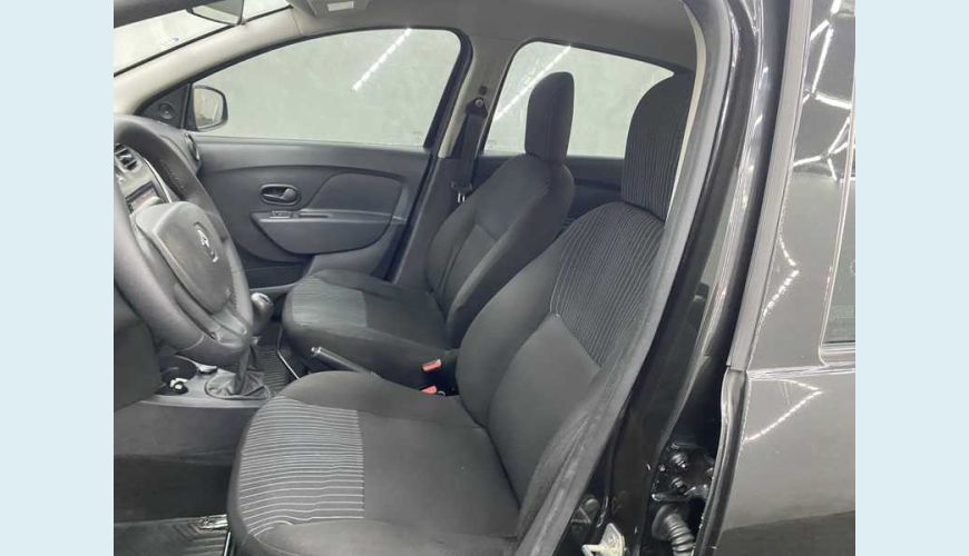 RENAULT LOGAN AUTHENTIQUE 1.0 12V FLEX MANUAL 4P - PRETO - 2020 Foto 10 (Grande)