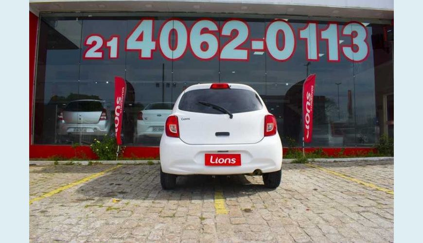 NISSAN MARCH S 1.0 12V FLEX MANUAL 4P - BRANCO - 2019 Foto 10 (Grande)