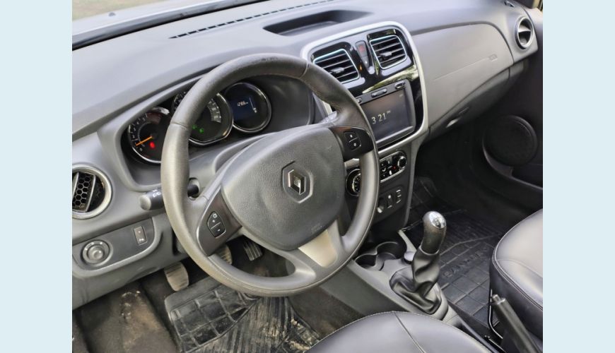 RENAULT RENAULT SANDERO FLEX MANUAL 4P - BRANCO - 2015 Foto 10 (Grande)