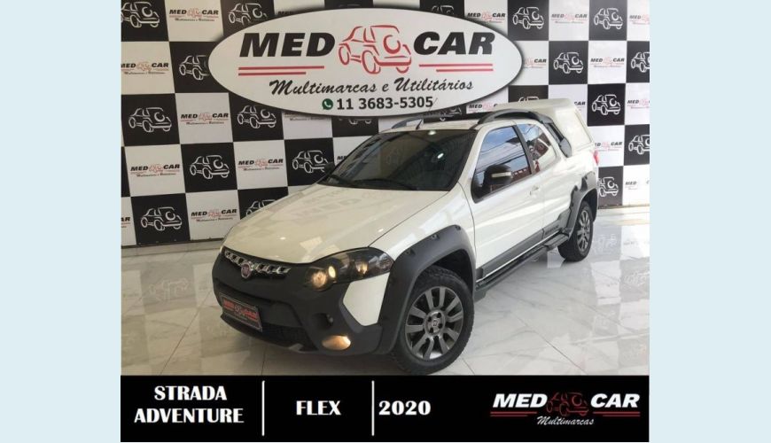 FIAT STRADA 1.8 MPI ADVENTURE CD 16V FLEX 3P MANUAL - BRANCO - 2020 Foto 2 (Grande)