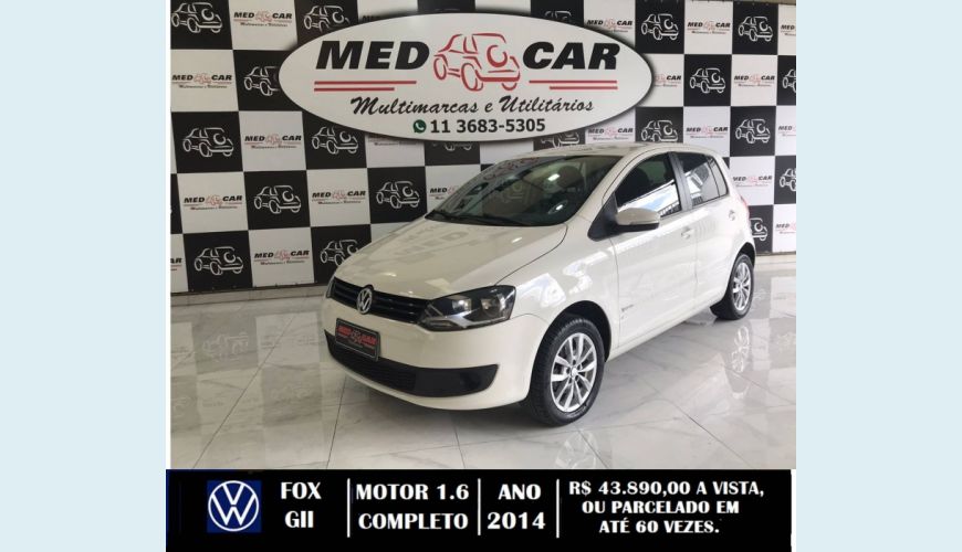 VOLKSWAGEN FOX 1.6 MI 8V FLEX 4P AUT. - BRANCO - 2014 Foto 2 (Grande)