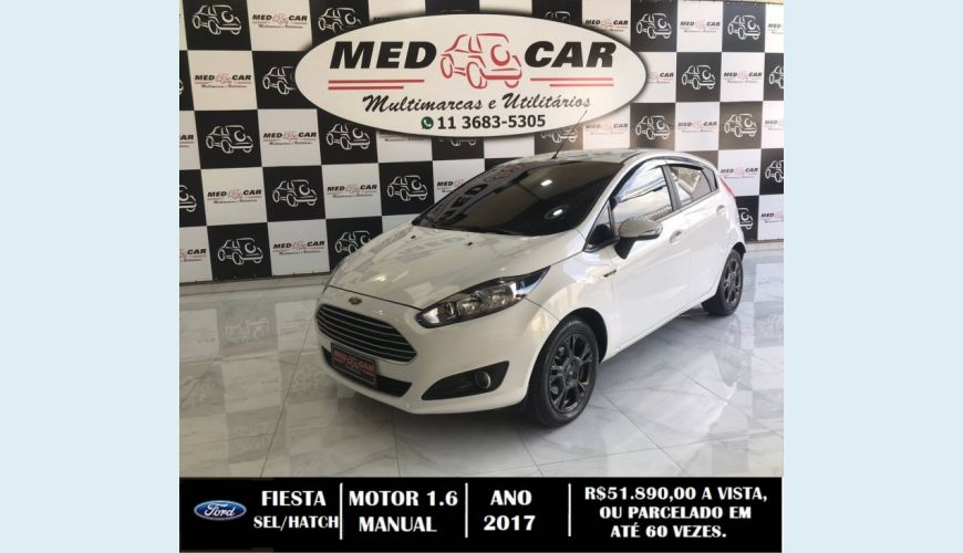 FORD FIESTA 1.6 SEL HATCH 16V FLEX 4P MANUAL - BRANCO - 2017 Foto 2 (Grande)