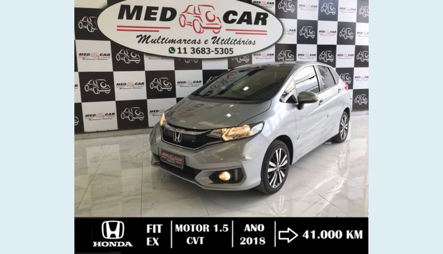 HONDA FIT 1.5 EX 16V FLEX 4P AUT. - CINZA - 2018 Foto 2 (Grande)