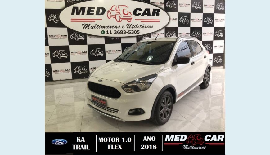 FORD KA 1.0 TI-VCT FLEX SE TRAIL MANUAL - BRANCO - 2018 Foto 2 (Grande)