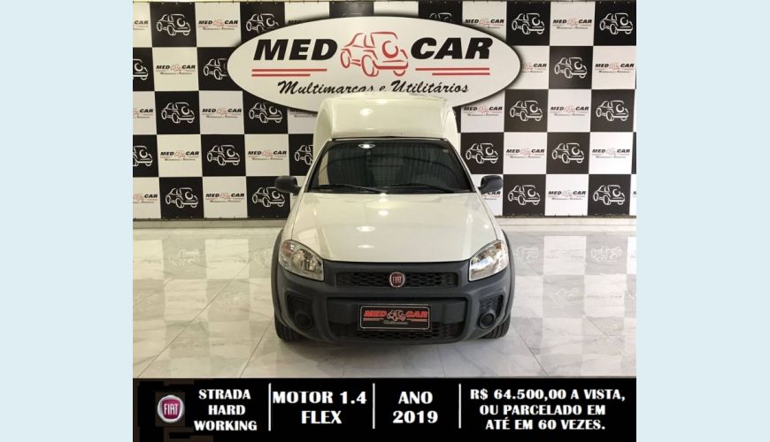 FIAT STRADA 1.4 MPI HARD WORKING CS 8V FLEX 2P MANUAL - BRANCO - 2019 Foto 2 (Grande)