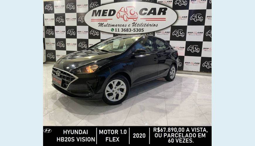 HYUNDAI HB 20S 1.0 12V FLEX VISION MANUAL - PRETO - 2020 Foto 2 (Grande)