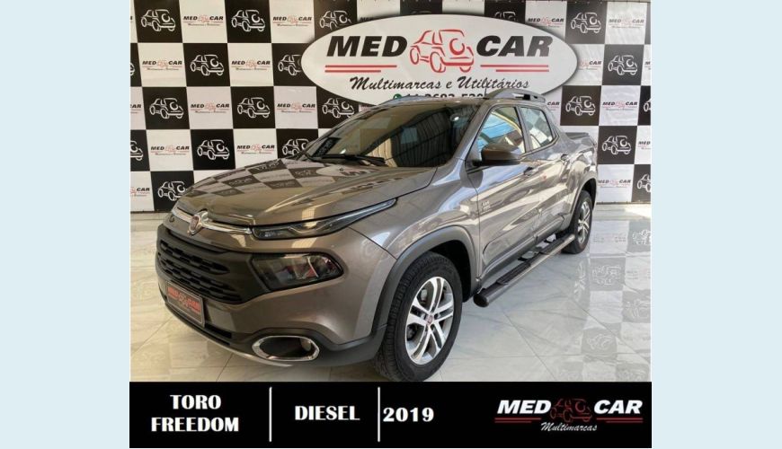 FIAT TORO 2.0 16V TURBO DIESEL FREEDOM 4WD AT9 - CINZA - 2019 Foto 2 (Grande)