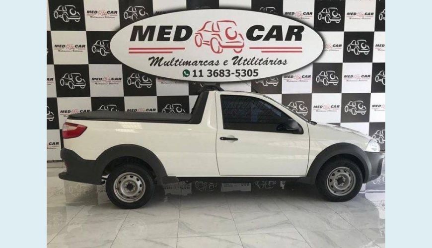 FIAT STRADA 1.4 MPI HARD WORKING CS 8V FLEX 2P MANUAL - BRANCO - 2020 Foto 2 (Grande)