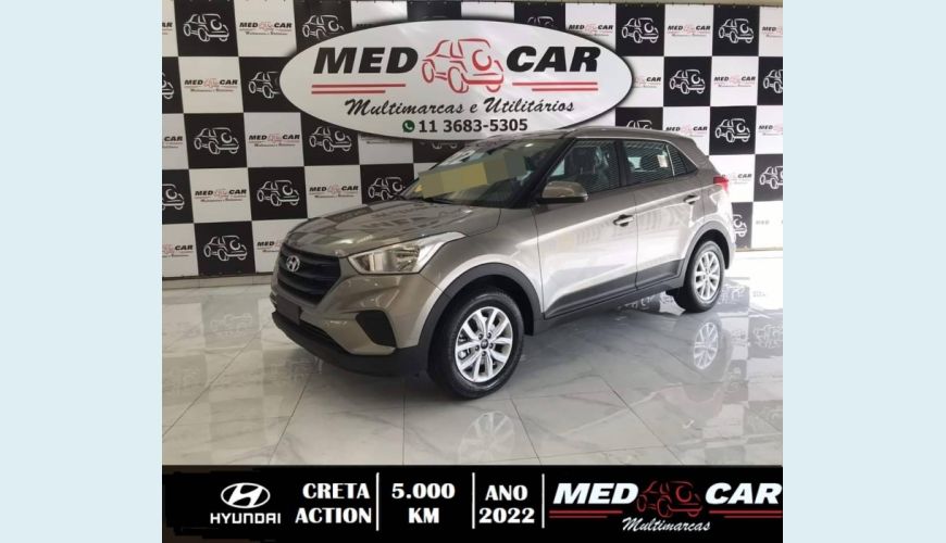 HYUNDAI CRETA 1.6 16V FLEX ACTION AUT. - BRANCO - 2022 Foto 2 (Grande)