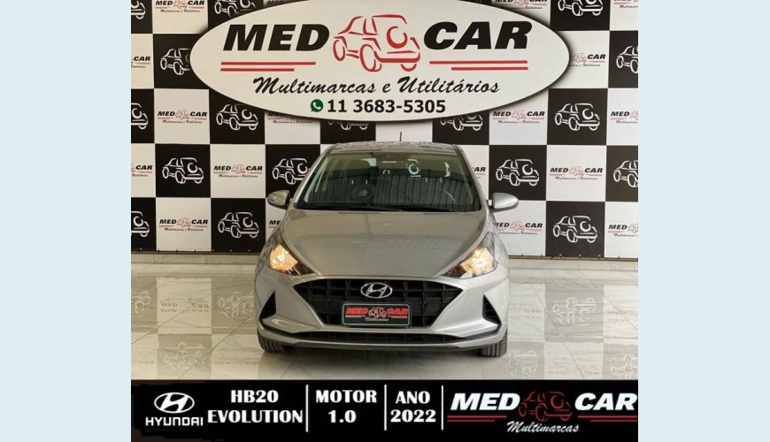 HYUNDAI HB 20 1.0 12V FLEX EVOLUTION MANUAL - PRATA - 2022 Foto 2 (Grande)