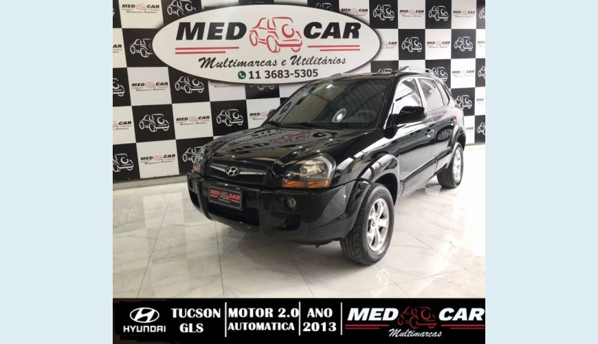 HYUNDAI TUCSON 2.0 MPFI GLS 16V 143CV 2WD 4P AUT. - PRETO - 2013 Foto 2 (Grande)