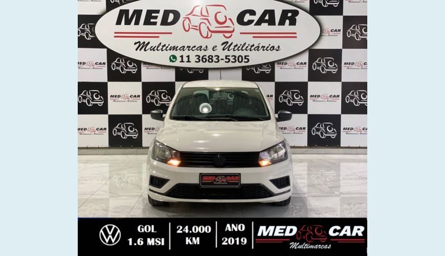VOLKSWAGEN GOL 1.6 MSI TOTALFLEX 4P MANUAL - BRANCO - 2019 Foto 2 (Grande)