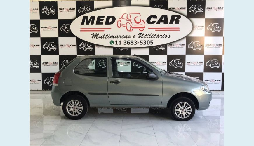 FIAT PALIO 1.0 MPI FIRE 8V FLEX 2P MANUAL - CINZA - 2008 Foto 2 (Grande)