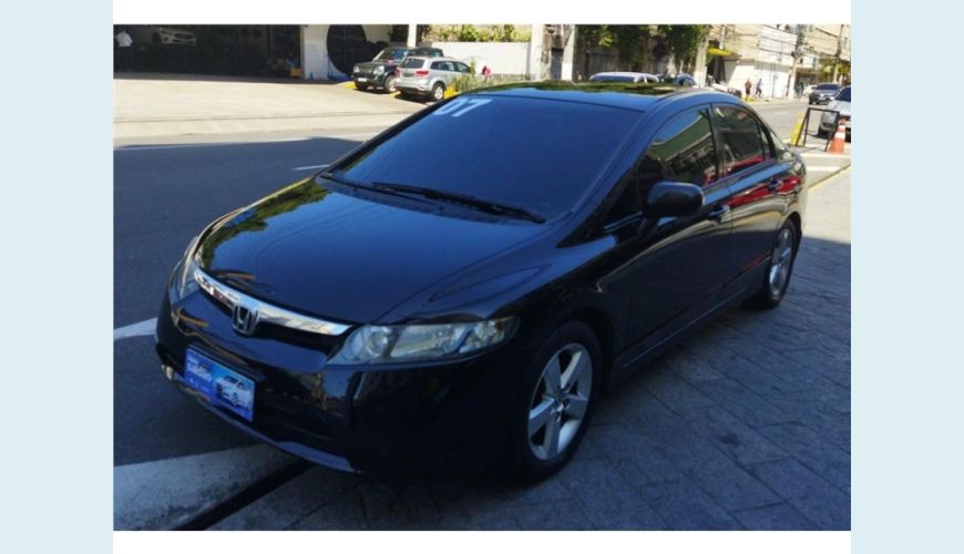 HONDA CIVIC 1.8 LXS 16V 4P AUT. - PRETO - 2007 Foto 2 (Grande)