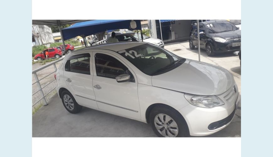 VOLKSWAGEN GOL 1.0 MI 8V FLEX 4P MANUAL G.IV - BRANCO - 2012 Foto 2 (Grande)