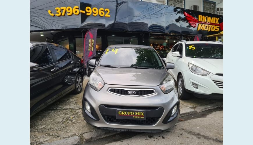 KIA PICANTO 1.0 EX 12V FLEX 4P MANUAL - CINZA - 2014 Foto 2 (Grande)