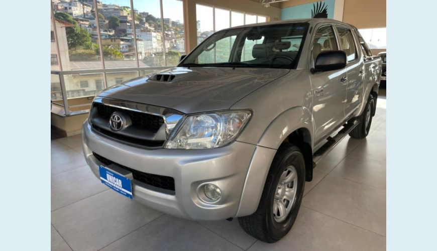 TOYOTA HILUX 3.0 SR 4X4 CD 16V TURBO INTERCOOLER DIESEL 4P MANUAL - PRATA - 2010 Foto 2 (Grande)