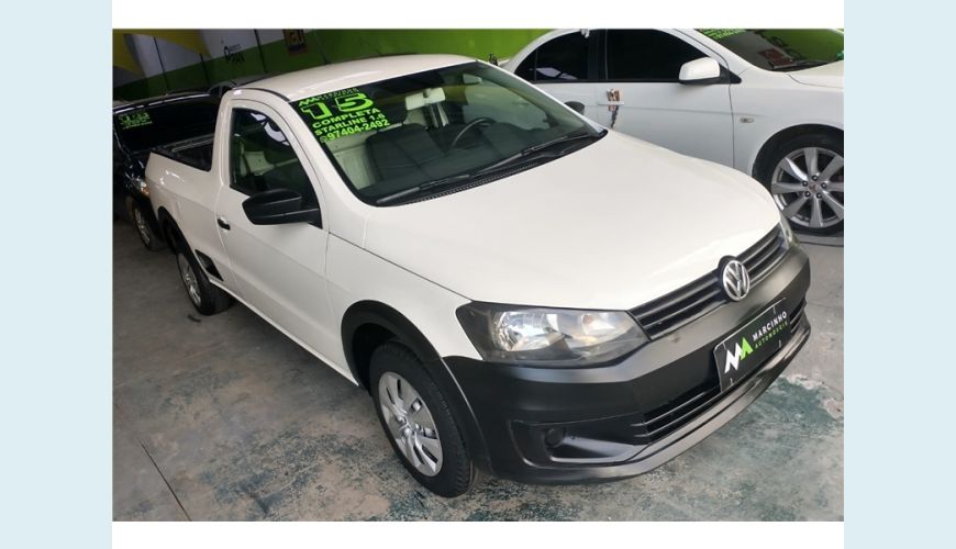 VOLKSWAGEN SAVEIRO 1.6 MI STARTLINE CS 8V FLEX 2P MANUAL - BRANCO - 2015 Foto 2 (Grande)