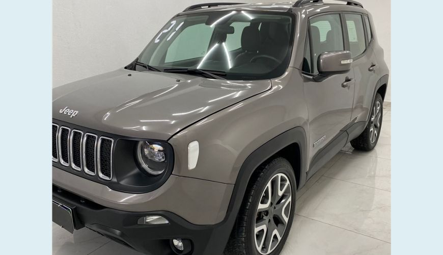 JEEP RENEGADE 1.8 16V FLEX LONGITUDE 4P AUT. - CINZA - 2021 Foto 2 (Grande)