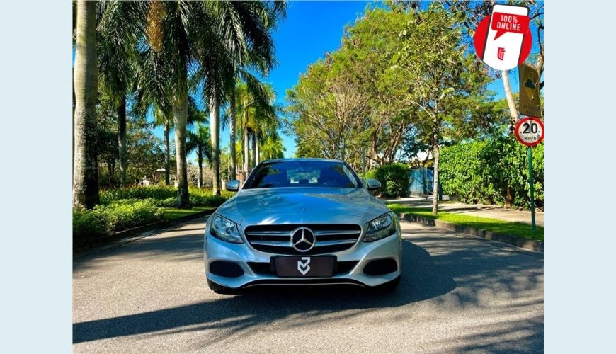 MERCEDES-BENZ C 180 1.6 CGI AVANTGARDE 16V TURBO 4P AUT. - PRATA - 2016 Foto 2 (Grande)