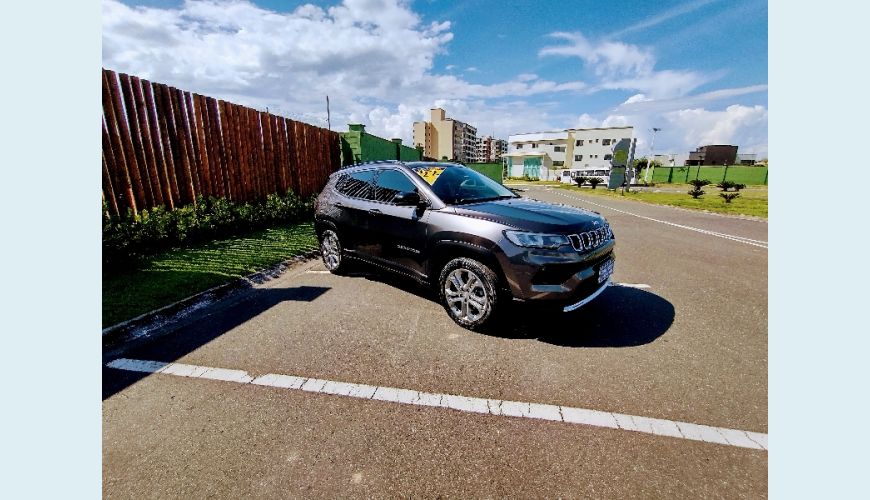 JEEP COMPASS LONG. T270 1.3 TB 4X2 FLEX AUT. - CINZA - 2022 Foto 2 (Grande)