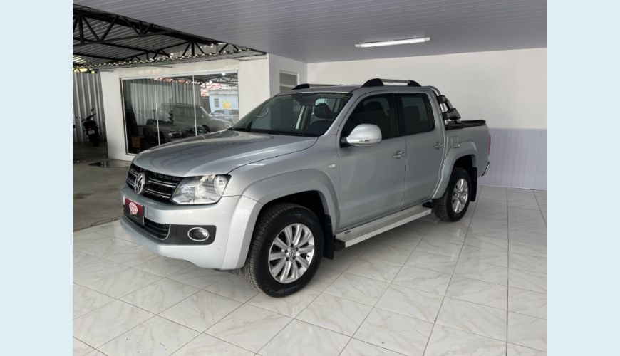 VOLKSWAGEN AMAROK 2.0 HIGHLINE 4X4 CD 16V TURBO INTERCOOLER DIESEL 4P AUT. - PRATA - 2016 Foto 2 (Grande)