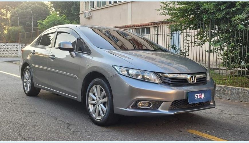 HONDA CIVIC LXS - CINZA - 2013 Foto 2 (Grande)