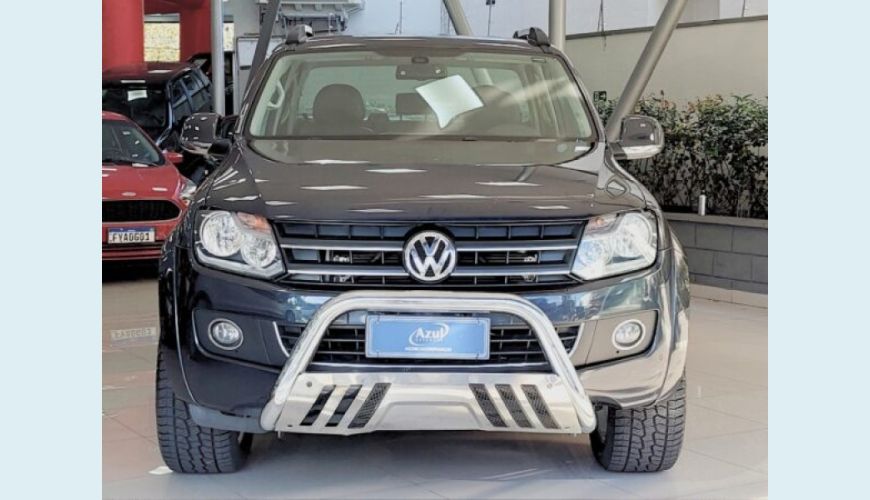 VOLKSWAGEN AMAROK 2.0 HIGHLINE 4X4 CD 16V TURBO INTERCOOLER DIESEL 4P AUT. - AZUL - 2014 Foto 2 (Grande)