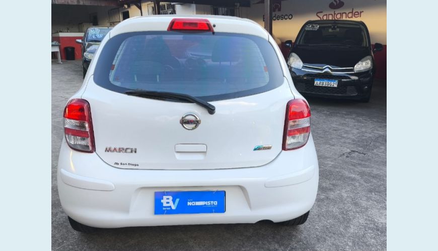 NISSAN MARCH S 1.0 12V FLEX 5P - BRANCO - 2014 Foto 2 (Grande)